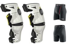 Buy Mobius X8 Knee Braces XL White / Acid Yellow PAIR Dirt Bike MX ATV Free EVS by Mobius for only $649.95 at Racingpowersports.com, Main Website.