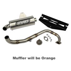 Buy Sparks Racing X-6 Stainless Steel Exhaust System 10-17 Polaris RZR 170 Orange by Sparks Racing for only $599.95 at Racingpowersports.com, Main Website.