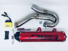 Buy Dasa Exhaust Complete System Classic Edition Red Yamaha YFZ450R + VORTEX by Dasa Racing for only $1,469.95 at Racingpowersports.com, Main Website.