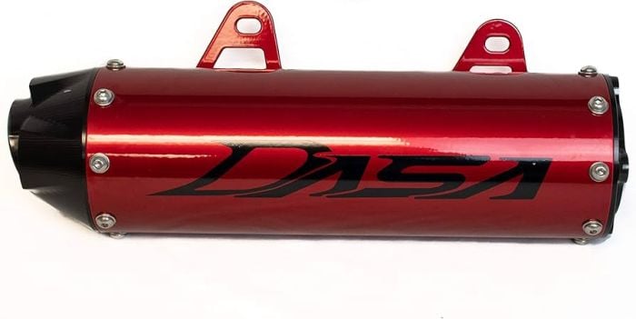 Dasa Racing Red Dasa Exhaust Complete System Classic Edition Candy Red Yamaha YFZ450R