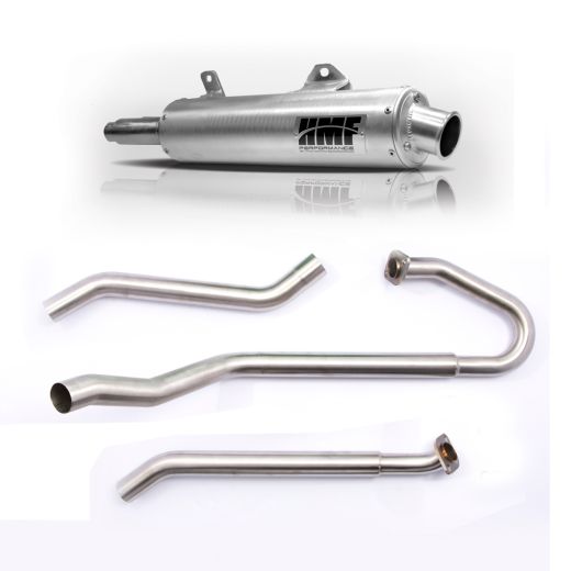 Buy HMF Full Exhaust for Kawasaki Brute Force 750/650i 05-13 Brushed w/Turn Down by HMF Exhaust for only $699.95 at Racingpowersports.com, Main Website.