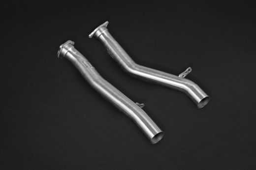 Buy Capristo Porsche 536 Cayenne Turbo 2019+ Cat Delete Downpipes by Capristo Exhaust for only $3,420.00 at Racingpowersports.com, Main Website.