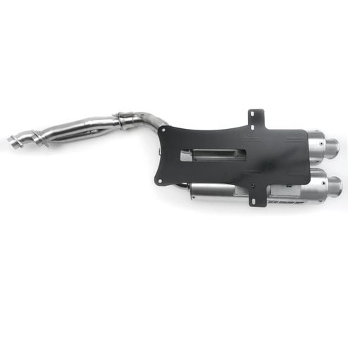 Buy HMF Dual Full Exhaust for Polaris Scrambler/Sportsman XP S 20-24 Gun Metal Euro by HMF Exhaust for only $959.95 at Racingpowersports.com, Main Website.