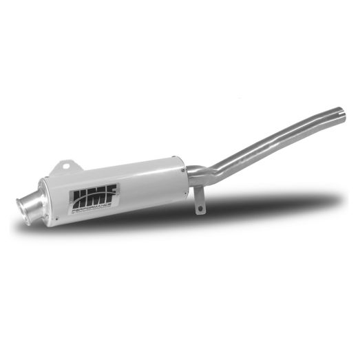 Buy HMF Slip On Exhaust for Yamaha Warrior 87-04 Brushed w/Turn Down by HMF Exhaust for only $399.95 at Racingpowersports.com, Main Website.