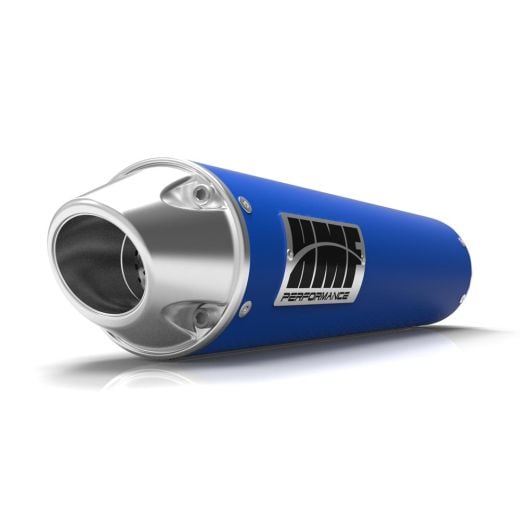 Buy HMF Slip On Exhaust for Yamaha Raptor 700 15-25 Candy Blue w/Black Euro by HMF Exhaust for only $429.95 at Racingpowersports.com, Main Website.