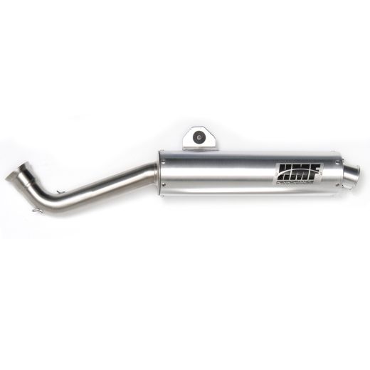 Buy HMF Slip On Exhaust for Yamaha Grizzly/Kodiak 700 14-25 Brushed w/Turn Down by HMF Exhaust for only $399.95 at Racingpowersports.com, Main Website.