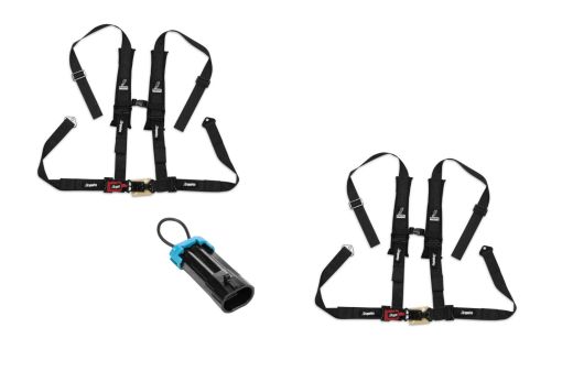 Buy Dragonfire 4 Point Racing Harness 2" Black Pair + Seatbelt Bypass RZR X3 by Dragonfire for only $194.95 at Racingpowersports.com, Main Website.