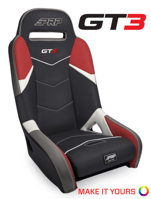 Buy PRP Seats GT3 Suspension Seat (Pair - A7301-PORXP-CUSTOM-2-PRO-Fixed by PRP Seats for only $1,804.97 at Racingpowersports.com, Main Website.
