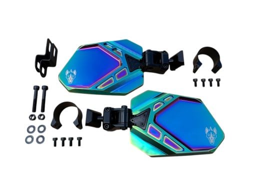Buy Chupacabra Cuero Pro Oil Slick Mirror Pair + 1.5" Clamp by Chupacabra Offroad for only $239.99 at Racingpowersports.com, Main Website.
