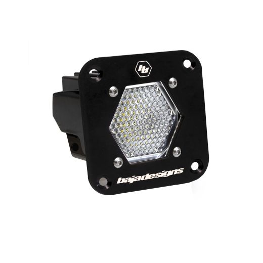 Buy Baja Designs LED Light Pod Flush Mount Clear S1 Work Scene Pattern by Baja Designs for only $135.95 at Racingpowersports.com, Main Website.