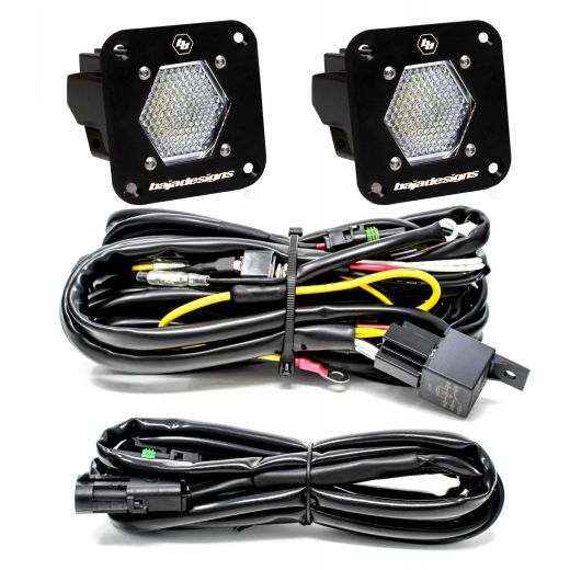 Buy Baja Designs LED Light Pods S1 Pair Work Scene LED Flush Mount Backup Kit by Baja Designs for only $360.95 at Racingpowersports.com, Main Website.