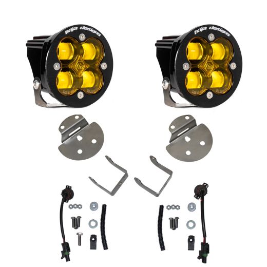 Buy Baja Designs Chevy Silverado 2500 15-19 Squadron SAE Amber FPK Pair LED Fog Kit by Baja Designs for only $484.95 at Racingpowersports.com, Main Website.