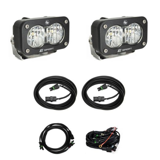 Buy Baja Designs S2 Sport W C Reverse Kit Wide Cornering Clear Toggle Wiring by Baja Designs for only $304.95 at Racingpowersports.com, Main Website.