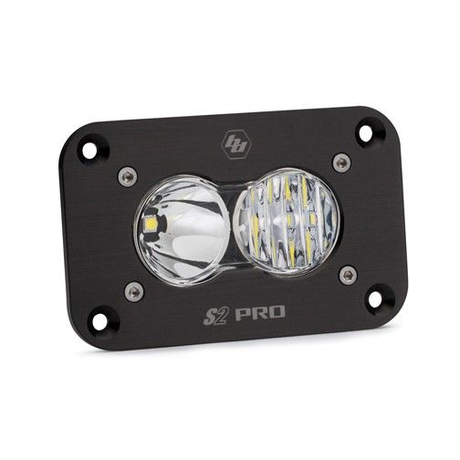 Buy Baja Designs LED Work Light Flush Mount Clear Lens Driving Combo Pattern S2 Pro by Baja Designs for only $198.95 at Racingpowersports.com, Main Website.