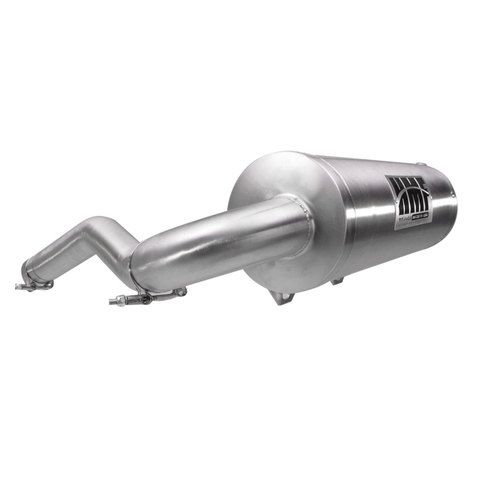Buy HMF Slip On Titan-QS Exhaust for Can-Am Outlander 450 15-23 Stainless w/Billet by HMF Exhaust for only $499.95 at Racingpowersports.com, Main Website.