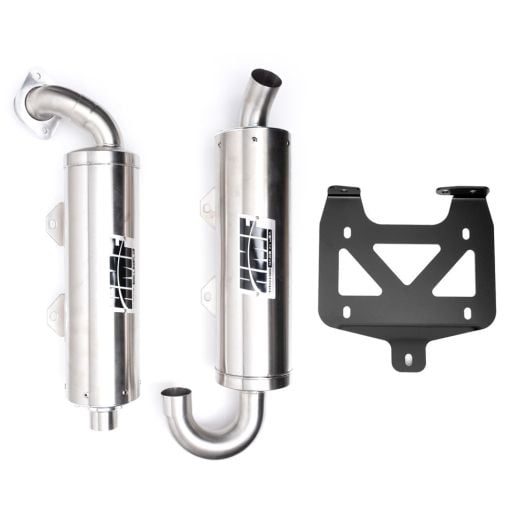Buy HMF Twin Loop Titan-QS Exhaust for Polaris RZR S 1000/General 15-24 Stainless by HMF Exhaust for only $999.95 at Racingpowersports.com, Main Website.