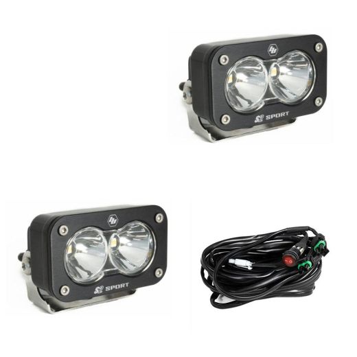 Buy Baja Designs LED Work Light Clear Lens Spot Pattern Pair S2 Sport by Baja Designs for only $236.95 at Racingpowersports.com, Main Website.