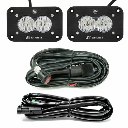 Buy Baja Designs LED Work Lt Clear Lens Wide Cornering Pattern Flush Mount S2 Sport by Baja Designs for only $360.95 at Racingpowersports.com, Main Website.