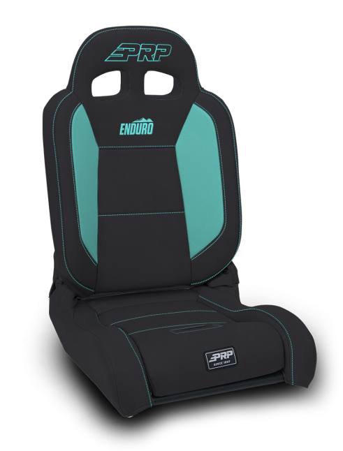 Buy PRP Seats EnduroDaily Reclining Suspension - Black/Teal Vinyl - A8701044-201-238 by PRP Seats for only $1,119.99 at Racingpowersports.com, Main Website.