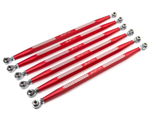 Buy Agency Power Adjustable Rear Radius Rod Set Red Can-Am Maverick X3 by Agency Power for only $550.00 at Racingpowersports.com, Main Website.