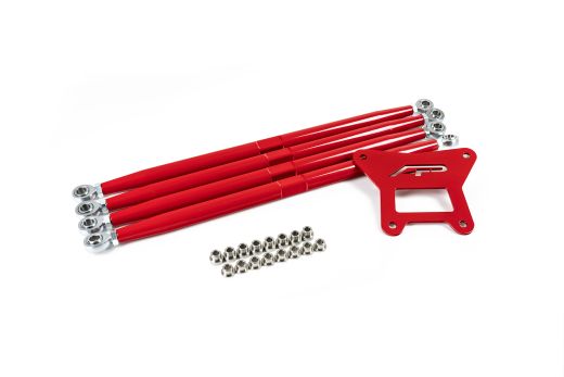 Buy Agency Power Adjustable Rear Radius Arms Red Polaris RZR Turbo S 2018-2021 by Agency Power for only $500.00 at Racingpowersports.com, Main Website.