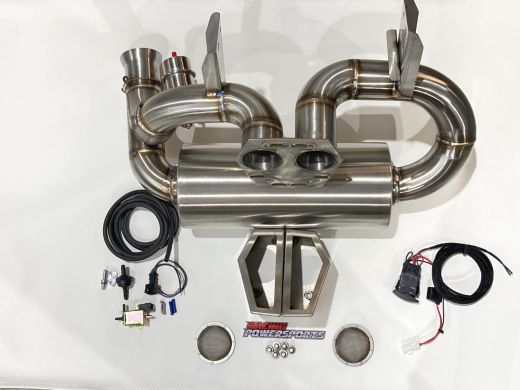 Buy Agency Power Valvetronic Exhaust Kit Silver Tips Can-Am Maverick X3 Turbo 17-22 by Agency Power for only $1,350.00 at Racingpowersports.com, Main Website.