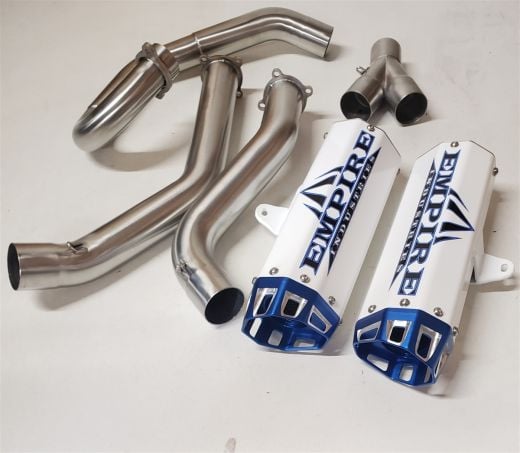 Buy Empire Industries Full System Dual Gen II YAM RAPTOR 700 2015+ 8" (Shorty) White by Empire Industries for only $1,189.00 at Racingpowersports.com, Main Website.