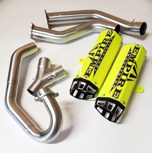 Buy Empire Industries Full System Dual Gen II YAM R700 2015+ 8" (Shorty) Yellow by Empire Industries for only $1,189.00 at Racingpowersports.com, Main Website.