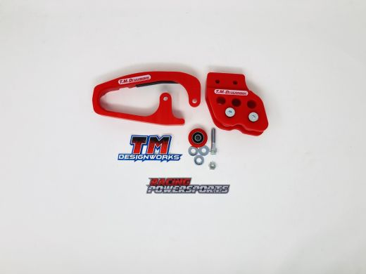 Buy TM Designworks Red Slide & Guide Kit Aftermarket Swingarm Honda TRX450R by TM Design Work for only $124.95 at Racingpowersports.com, Main Website.