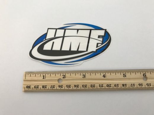 Buy HMF Exhaust Decal Emblem Logo Sticker Size 4.5" X 2.5" by HMF Exhaust for only $6.95 at Racingpowersports.com, Main Website.