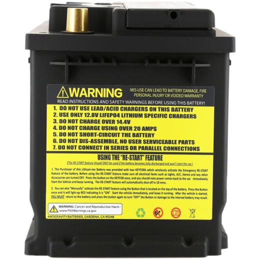 Buy Antigravity H6/Group 48 Lithium Car Battery by Antigravity Batteries for only $746.99 at Racingpowersports.com, Main Website.