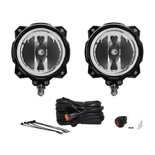 Buy KC Hilites 6" Gravity® Pro6 LED - Infinity Ring - 2-Light System - 20W Spot Beam by KC Hilites for only $564.99 at Racingpowersports.com, Main Website.