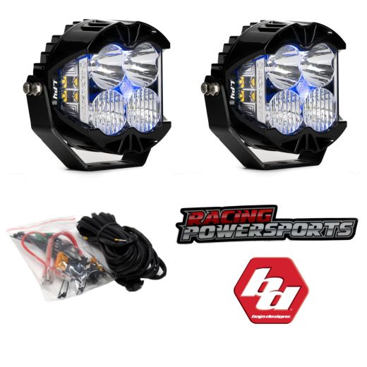 Buy Baja Designs LP4 PRO Pair LED Light Driving Combo Lens Blue Backlight + Harness by Baja Designs for only $875.95 at Racingpowersports.com, Main Website.