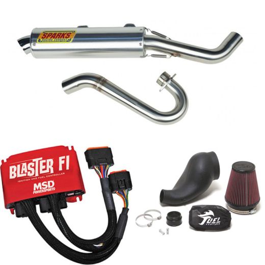 Buy Sparks Racing X6 Big Core Exhaust MSD Fi Efi Fuel Customs Intake Yamaha YFZ450R by Sparks Racing for only $1,328.96 at Racingpowersports.com, Main Website.