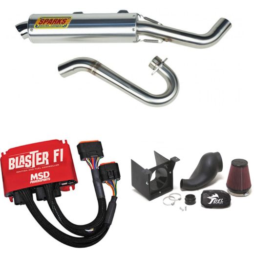 Buy Sparks Racing X6 Race Exhaust MSD FI Fuel Customs Intake Air Box Yamaha YFZ450R by Sparks Racing for only $1,412.09 at Racingpowersports.com, Main Website.