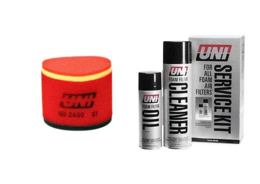 Buy UNI FILTER DUAL STAGE SUZUKI LTR450 + Cleaning Kit by Uni Filter for only $45.53 at Racingpowersports.com, Main Website.
