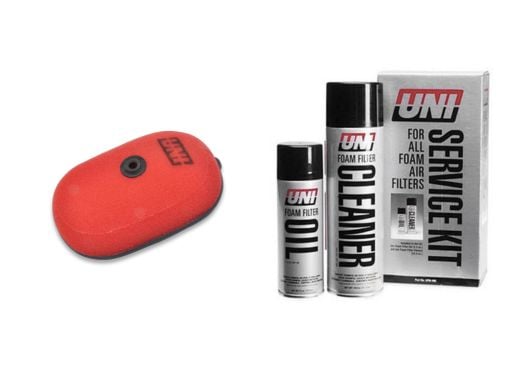 Buy UNI FILTER DUAL STAGE HONDA CRF250R / CRF450R / CRF450RX + Cleaning Kit by Uni Filter for only $46.49 at Racingpowersports.com, Main Website.