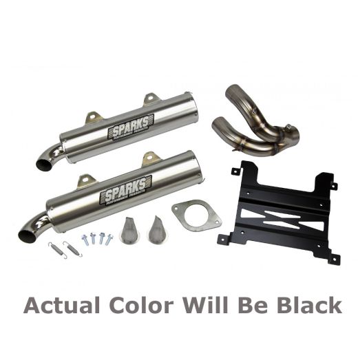 Buy Sparks Racing X-6 Stainless Steel Slip-on Muffler Black Polaris RS1 2018+ by Sparks Racing for only $769.95 at Racingpowersports.com, Main Website.