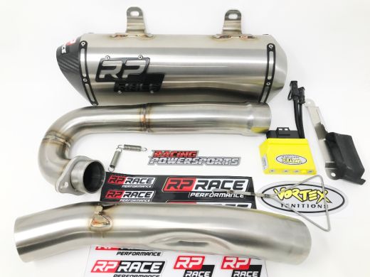 Buy RP Race Full Shorty Exhaust System + Vortex X10 Yamaha YFZ450R by RPS Power Kit for only $1,489.95 at Racingpowersports.com, Main Website.