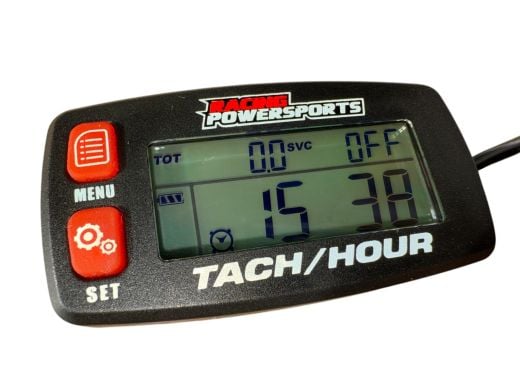 Buy RacingPowerSports Digital Tachometer Hour Meter Rpm Maintenance Reminder RED by RacingPowerSports for only $19.99 at Racingpowersports.com, Main Website.