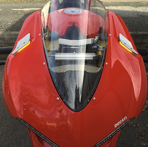 Buy New Rage Brushed Mirror Block Off Turn Signals for Ducati 1299 Panigale 15-19 by New Rage Cycles for only $114.95 at Racingpowersports.com, Main Website.