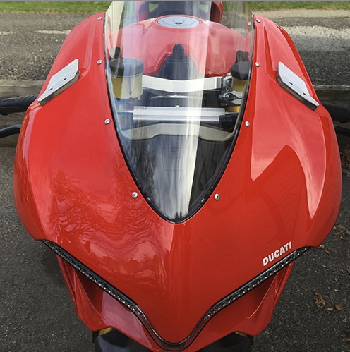 Buy New Rage Brushed Mirror Block Off Turn Signals for Ducati 959 Panigale 2016-2019 by New Rage Cycles for only $114.95 at Racingpowersports.com, Main Website.
