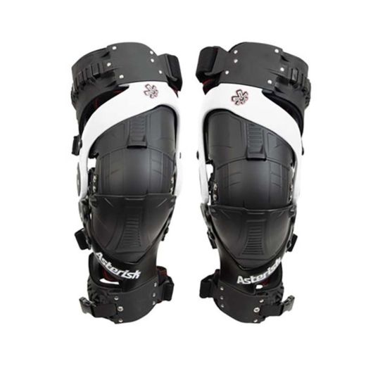 Buy Asterisk Ultra Cell 3.0 Knee Braces White/Black Pair Medium Size by Asterisk for only $711.55 at Racingpowersports.com, Main Website.