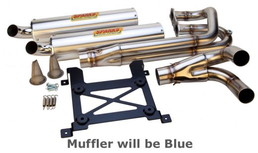 Buy Sparks Racing X-6 Stainless Steel Full Exhaust Blue Polaris Rzr Xp 1000 by Sparks Racing for only $1,098.95 at Racingpowersports.com, Main Website.