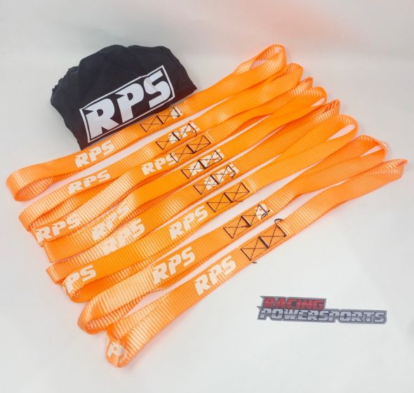 Buy Racingpowersports Soft Loop Tie Down Straps 4500lbs Motorcycle ATV 8PCS 1x8 Org by RacingPowerSports for only $10.59 at Racingpowersports.com, Main Website.