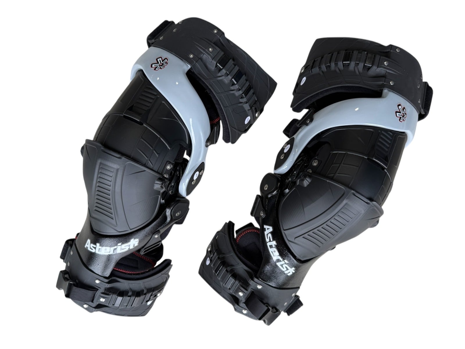 Asterisk Ultra Cell 3.0 Knee Braces Grey/Black | Large Size | Pair